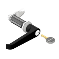 MODULAR SOLUTIONS HANDLE 1/4 TURN LOCKING L-HANDLE W/ CAM